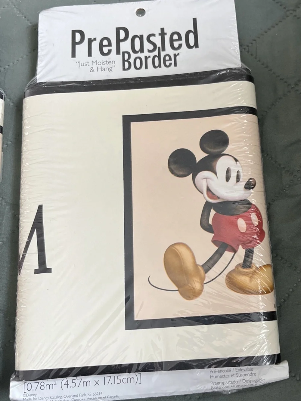 Wallpaper Border 2 NOS Catalog Classic Mickey Mouse Pre-Pasted  Border